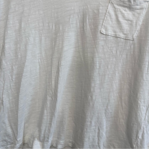 Madewell Whisper Cotton V-Neck Pocket Tee Optic White Size XS - Picture 5 of 9